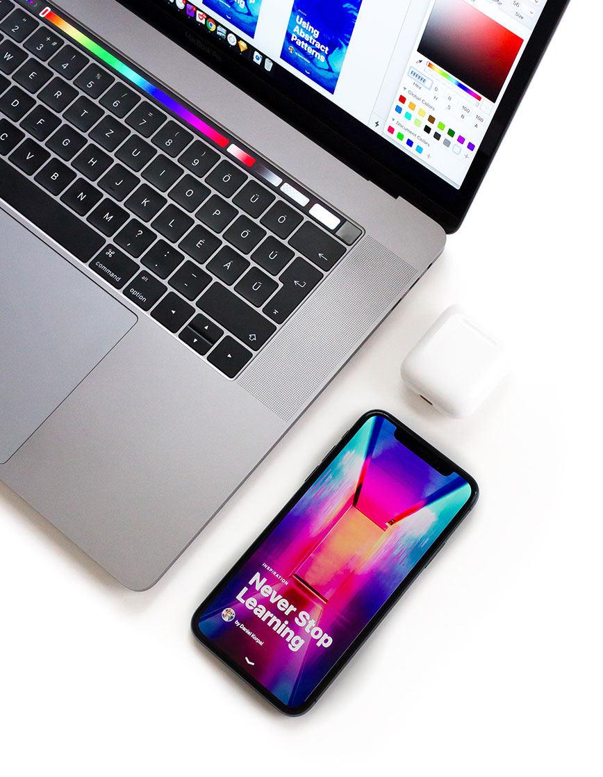 project-2 Macbook, Iphone und Airpods